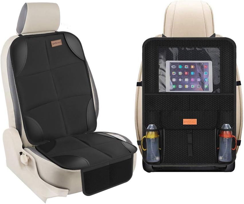 SMART ELF Car Seat Protectors for Child Seats, Kids Car Seat Protector Back Organiser for Storage