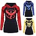 Finego Women's Long Sleeve Printed Pullover Hoodie Sweatshirt w/ Pocket