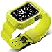 Camyse Compatible Apple Watch Band 42mm Case, Shockproof Rugged Protective Cover with Bands Stainless Steel Clasp for iWatch Apple Watch Series 3, 2, 1 Sport Edition for Men Women grils boys - Yellow
