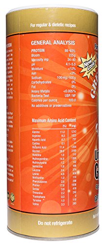 Great Lakes Gelatin, Certified Paleo Friendly, Collagen Protein, Pasture-Raised, Grass-Fed, Non-GMO, Kosher, Beef Gelatin, 16 oz. 2-Pack - Frustration Free Packaging