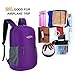 G4Free 20L Lightweight Packable Backpack Water Resistant Hiking Daypack Foldable Camping Outdoor Backpack Handy Bag (Purple)
