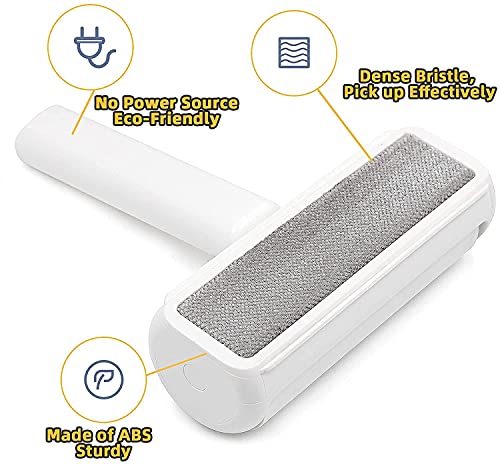 Spazzola per rimuovere i peli di animali domestici, rullo per pelucchi riutilizzabile a doppia faccia Strumento per rimuovere i peli di gatto per abbigliamento Mobili per divani Pulizia di tappeti