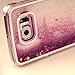 Galaxy S7 Edge Case, Pansonite 3D Creative Design Flowing Liquid Shiny Bling Sparkle Stars Glitter Star Transparent Quicksand Hard Case for Samsung Galaxy S7 Edge (Rose)