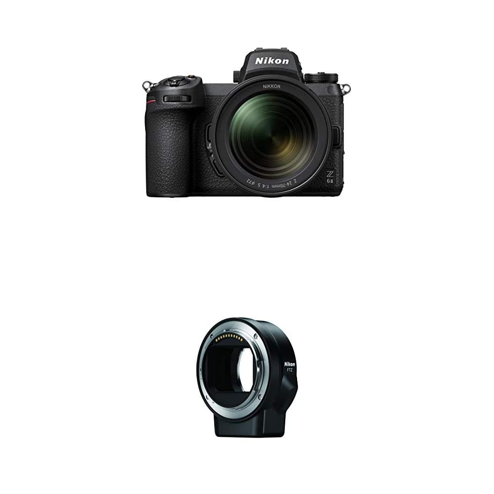 Nikon Z 6II FX-Format Mirrorless Camera Body w/NIKKOR Z 24-70mm f/4 S and Mount Adapter FTZ