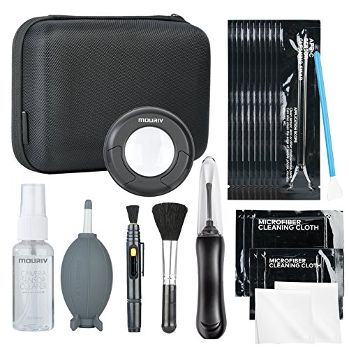 Mouriv Deluxe Essentials DSLR Camera Cleaning Kit with 10 APSC Sensor