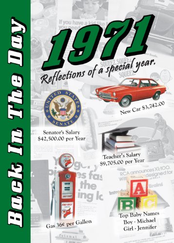 1971 Back In The Day - 24-page Greeting Card / Booklet with Envelope