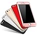 for Apple iPhone 8 Case, iPhone 7 Case, ANOLE 360 Full Body Protection 2in1 Ultra Thin PC Shell with [Tempered Glass Screen Protector] Coverage Matte Hard Plastic Cover & Skin 4.7 Inch (Rose Gold)