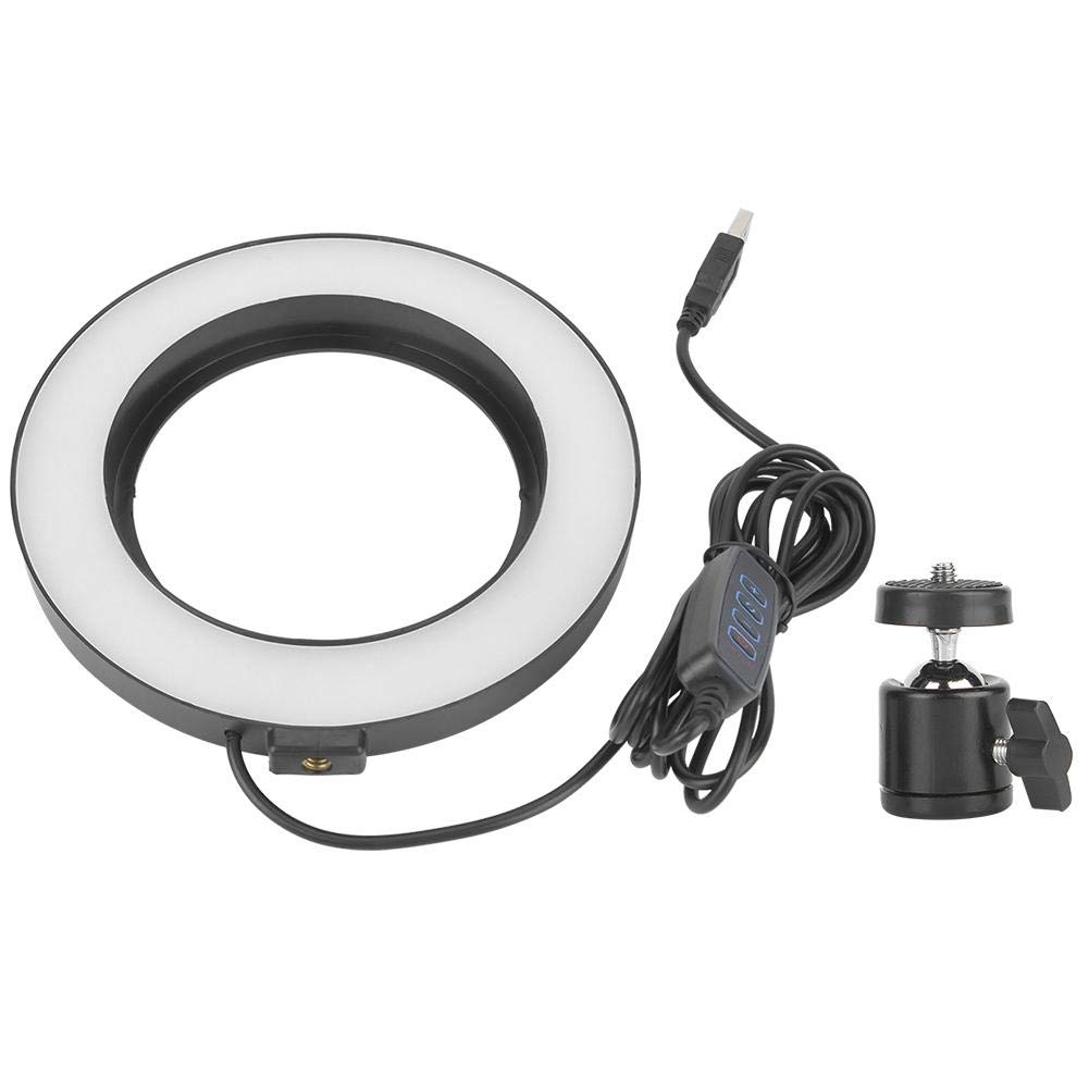 Ring LED Light USB, 6inch Circle Lamp Support White/Warm/Soft Light, Photo Light for Tiktok Vlogging YouTube Video Selfie