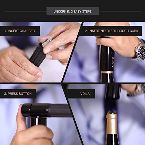 APERO The World’s Fastest, Patented Nitrous Oxide Wine Opener