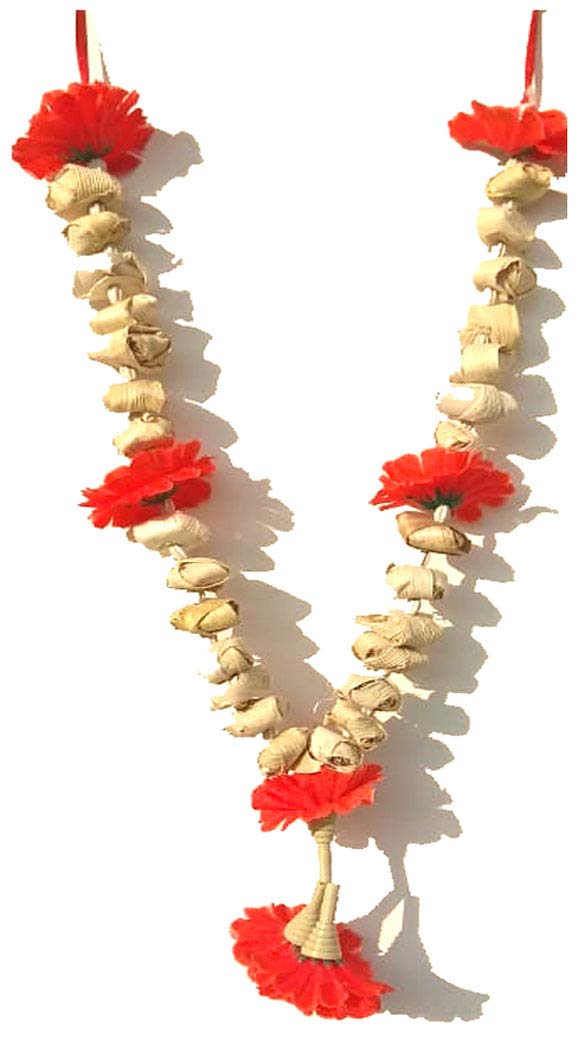 Sandalwood Scented Photo Frame Mala Chandan Sukhad Haar 18 Inches