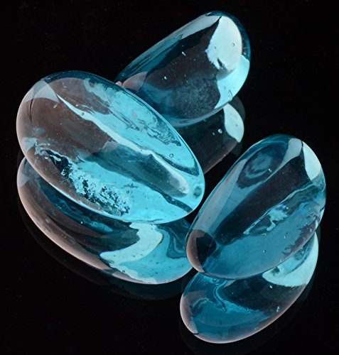 Bond 67994 Mini Lava glass for Gas Fire Pit, 10 Pound Fire Pit Glasses, Bodega Blue