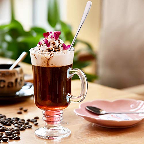 image for Hiware 9-Inch Long Handle Iced Tea Spoon, Coffee Spoon, Ice Cream Spoo