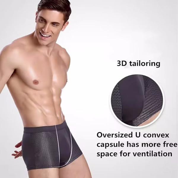 YOULEBAO MEN’S BOXER BRIEFS, ULTRA BREATHABLE SOFT MOISTURE WICKING BUILT-IN WITH 3D POUCH COMFORT (US, ALPHA, XX-LARGE, REGULAR, REGULAR, 5PCS MIXED COLOR)