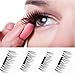 False Magnetic Eyelashes – No Glue, Mess-Free Reusable Lashes – Beautiful Natural Enhanced Eyes, Volumized Lashes (1 Pair, 4 Pcs) (small, black)