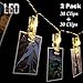 Lalapao Clip Led String Lights with Pictures Battery Operated Timer 30 Clips Polaroid Photo Display Frames for Bodas Wedding Party Bedroom Dorm Girls Room Home Indoor Decor Gift (Warm White, 2 Pack)