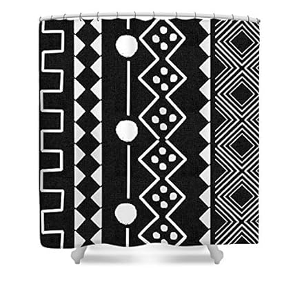 Amazon Com Steamship N Mud Cloth 5 Art Shower Curtains For