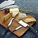Laguiole By FlyingColors Cheese Knife Butter Knife Spreader Set, Stainless Steel, Black Color Handle, 3 Pieces