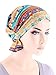 Abbey Cap Womens Chemo Hat Beanie Scarf Turban Headwear for Cancer Blended Knit Tropical Blue Sunset