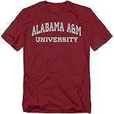 Official Collegiate Block University Font Unisex Adult T Shirt Collection 3