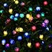 Lalapao Battery Operated Optional Automatic Timer String Lights 50LED Chuzzle Ball Fairy Christmas Lighting Decor with 5 Modes For Outdoor Indoor Garden Patio Bedroom Wedding Decorations (Multi Color)