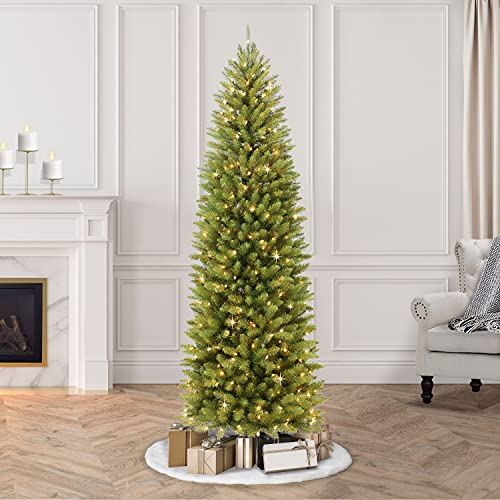 Puleo International 7.5 Foot PreLit Fraser Fir Pencil Artificial