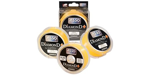 title=FILO DA PESCA- ASSO DIAMOND 300 m (Giallo ad alta visibilità, 0.20 mm)