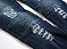 Men's Ripped Slim Fit Straight Denim Jeans Vintage Style with Broken Holes