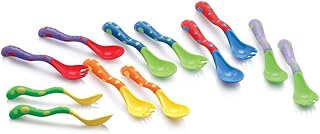 Nûby 5256 Esslernbesteck Grösse 2, ab 12 Monate, 1 Set, Farbe nicht frei wählbar