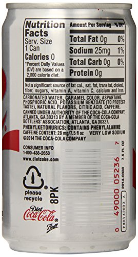 diet coke nutrition facts 5 minutes