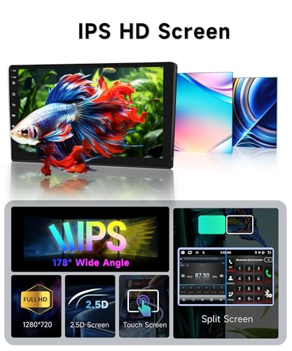 8 Core 4G+64G Android 13 Car Radio for Peugeot 207 2006-2015, 9 Inch 1280 x 720P HD IPS Touch Screen with DSP Carplay Android Auto GPS Wi-Fi Bluetooth FM RDS Radio Backup Camera