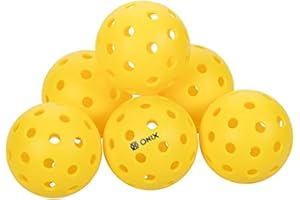 Onix Pure 2 Outdoor Pickleball Balls Specifically Designed and Optimized for Pickleball Yellow 6-Pack