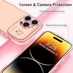 Hython for iPhone 14 Pro Max Case Cute Curly Wave