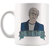 Fonhark - Larry David Mug (Curb your Enthusiasm, Jerry Seinfeld, George Costanza, Elaine Benes, Cosmo Kramer, SNL Amy Schumer), 11 Oz Novelty Coffee Mug/Cup, White