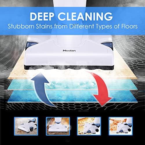 Moolan Steam Mop and Vacuum All in One 18Kpa WetDry Steam and Vacuum