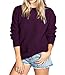 Womens Ladies Oversized Baggy Long Thick Knitted Plain Chunky Top Sweater Jumper S-XL