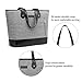 UTOTEBAG Women 15.6 Inch Laptop Tote Bag Notebook Shoulder Bag Lightweight Multi-Pocket Nylon Business Work Office Briefcase for Computer/MacBook/Ultrabook (Grey)