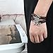 Handmade Leather Bracelet Vintage Infinity Life Tree Flying Birds Charm Bangle Brown
