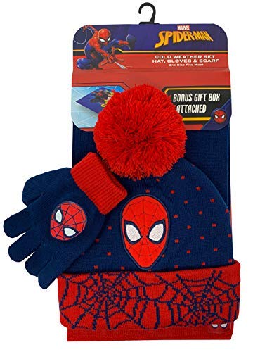 5 Spiderman+Winter+Glove+Scarf+Gift