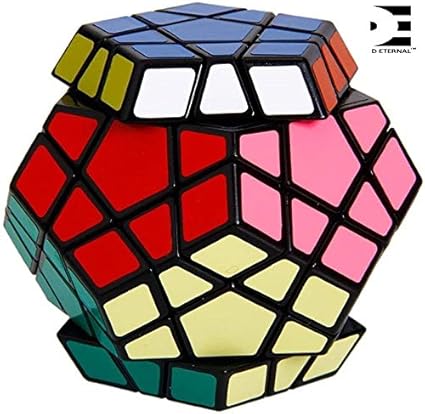 D ETERNAL 12-Axis 3-Layer Megaminx Speed Cube Pentagon Magic Rubik Rubix Puzzle Cube Brain Teaser Puzzle Game Toy