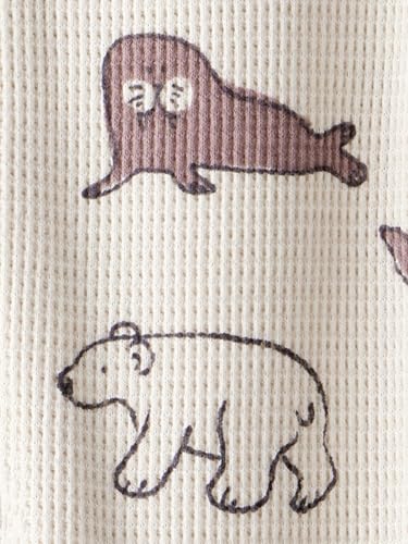 little planet by carter\'s Neutral Sleep and Play made with Organic Cotton, Artic Friends, 6M