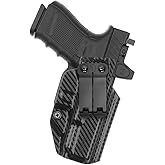 Tulster IWB Profile+ Kydex Holster in Right Hand fits: Glock 19 / 19X / 23/25 / 32/44 / 45 | Optic Compatible Inside The Waistband Appendix Concealed Carry