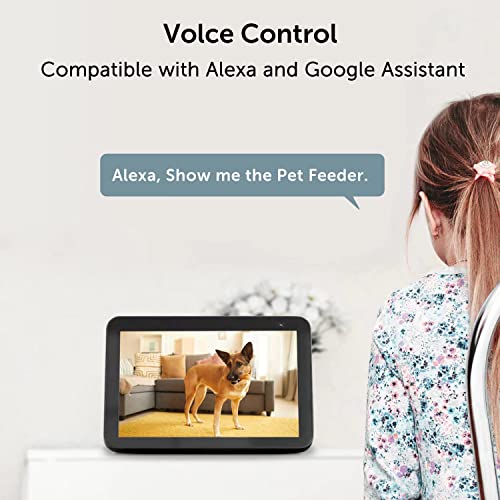 Automatic Cat Feeder, eco4life 6L WiFi Pet Food Dispenser, Timed Cat Feeder with Camera, APP