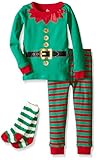Petit Lem Little Boys' B050 Christmas - 2 Piece Set Long Sleeve Top and Pant with Socks