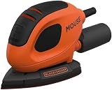 BLACK+DECKER Mouse 55W Detail Sander BEW230-GB 6 Sheets Dust Port view 4