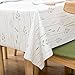 LOHASCASA Vinyl Oilcloth Tablecloth Rectangle Water Resistant/Oil-Proof Wipeable PVC Heavy Duty Reusable Plastic Tablecloths for Dining Tables Extra Large Grass - White and Mint Green 54 x 108 Inch