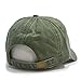 The Vintage Year Plain Washed Dyed Cotton Twill Low Profile Adjustable Baseball Cap (Olive Green)