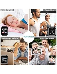 Reloj inteligente, reloj inteligente para teléfonos Android, reloj inteligente con pantalla táctil con cámara, reloj Bluetooth con ranura para tarjeta SIM