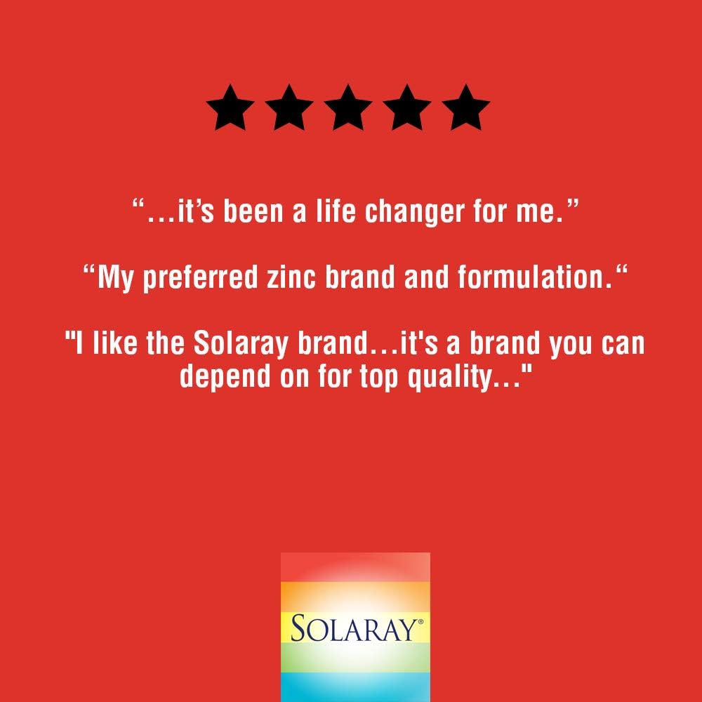 Solaray Zinc Copper Amino Acid Chelates | Healthy Cellular, Heart & Thyroid Function Support w/Pumpkin Seeds & Kelp | Non-GMO & Vegan | 100 VegCaps: Health & Personal Care