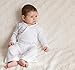 L'ovedbaby Unisex Baby 100% Organic Kimono Bodysuit (White, 0-3m)