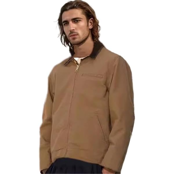 American Apparel mens Long Sleeve Twill Jacket, Vintage